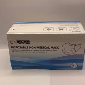 Disposable 3-Ply with Earloop for Personal use face mask (50 pcs)non medical